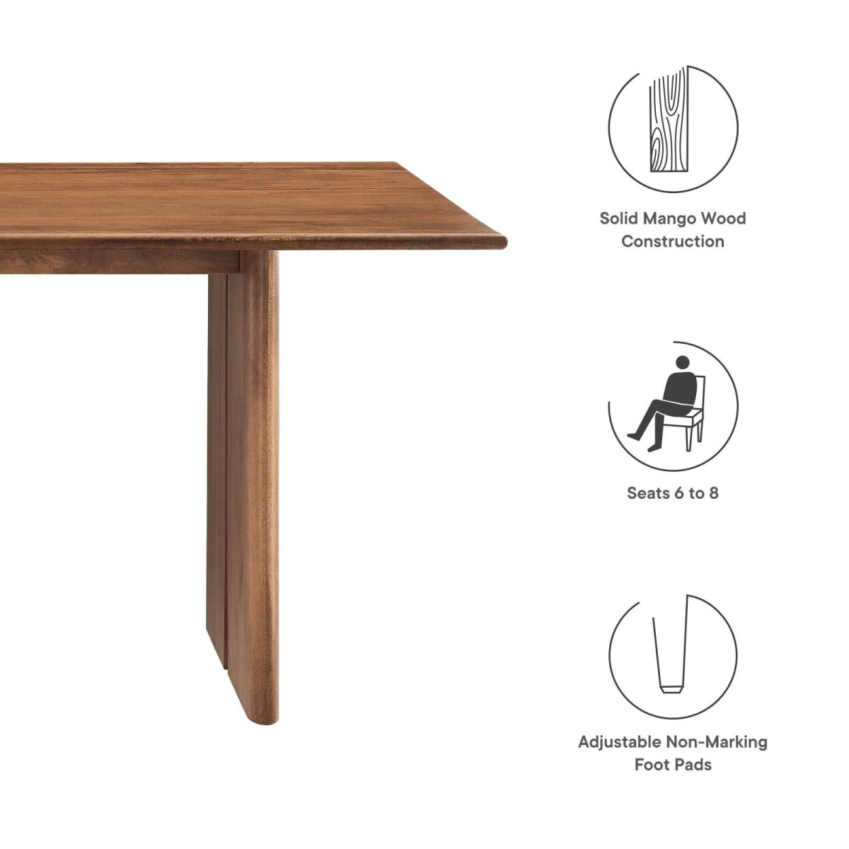 Amistad 72" Dining Table - BUILDMYPLACE