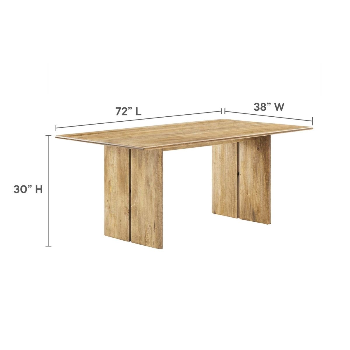 Amistad 72" Dining Table - BUILDMYPLACE