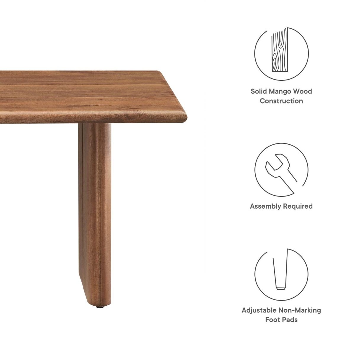 Amistad Wood Coffee Table - BUILDMYPLACE