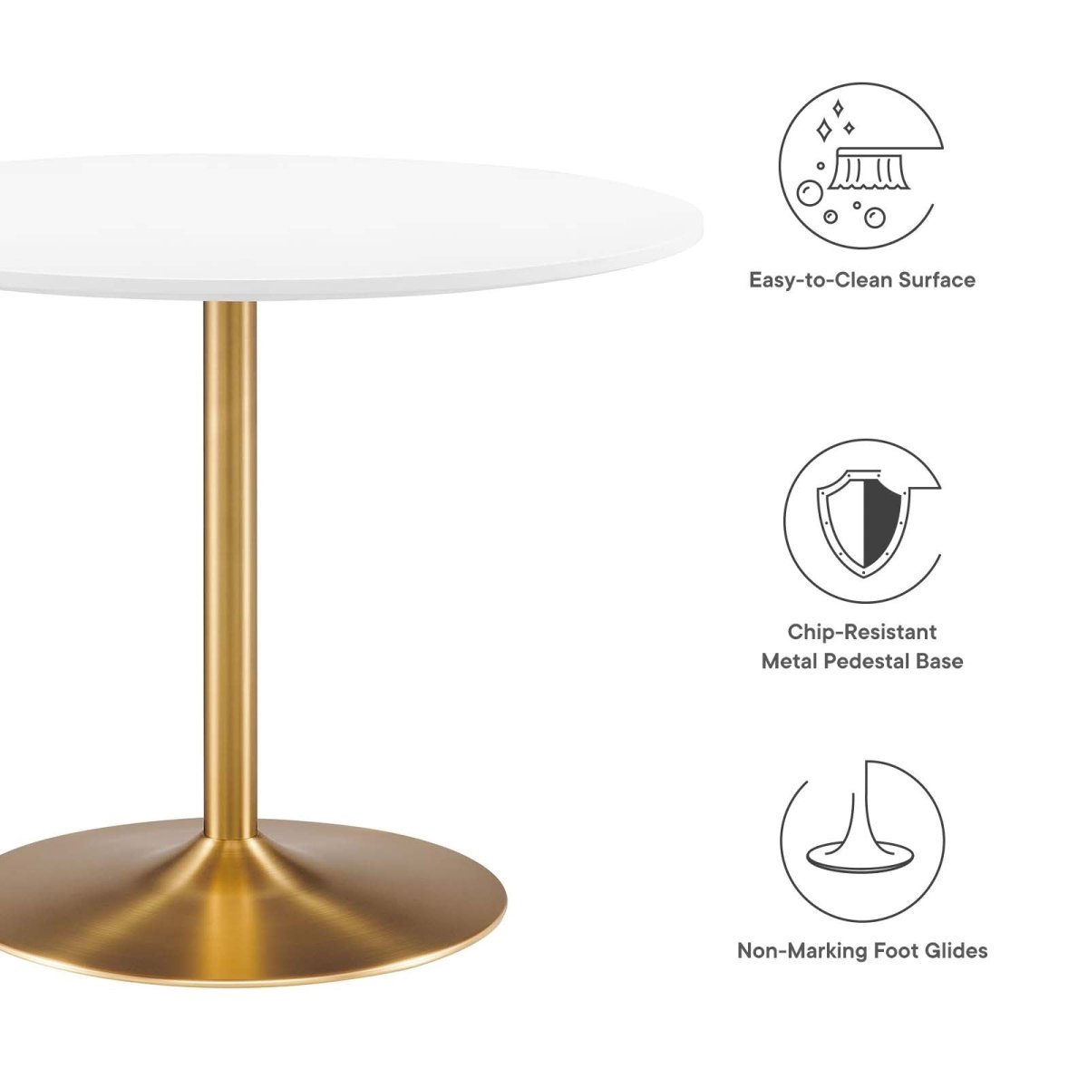 Amuse 40" Dining Table - BUILDMYPLACE