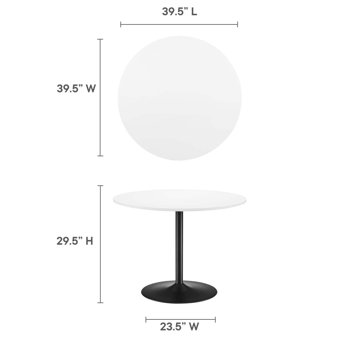 Amuse 40" Dining Table - BUILDMYPLACE