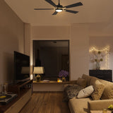 APPLETON 56 inch 5 - Blade Smart Ceiling Fan with LED Light Kit & Remote - LEDMyPlace