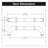 Appliance Pull - 24 Inch Center to Center - Hickory Hardware - BUILDMYPLACE
