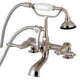 Aqua Vintage 7" Tub Faucet W/ Hand Shower - BUILDMYPLACE