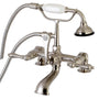 Aqua Vintage 7" Tub Faucet W/ Hand Shower - BUILDMYPLACE