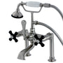 Aqua Vintage Duchess Deck Mount Clawfoot Tub Faucet - BUILDMYPLACE
