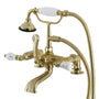 Aqua Vintage Two Handle Wall Mount Tub Faucet - BUILDMYPLACE