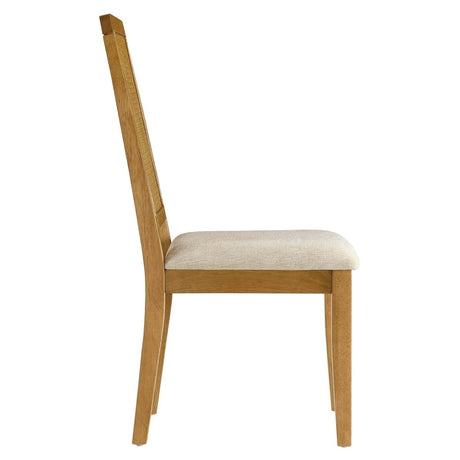 Arlo Faux Rattan and Wood Dining Side Chairs - Set of 2 - BUILDMYPLACE