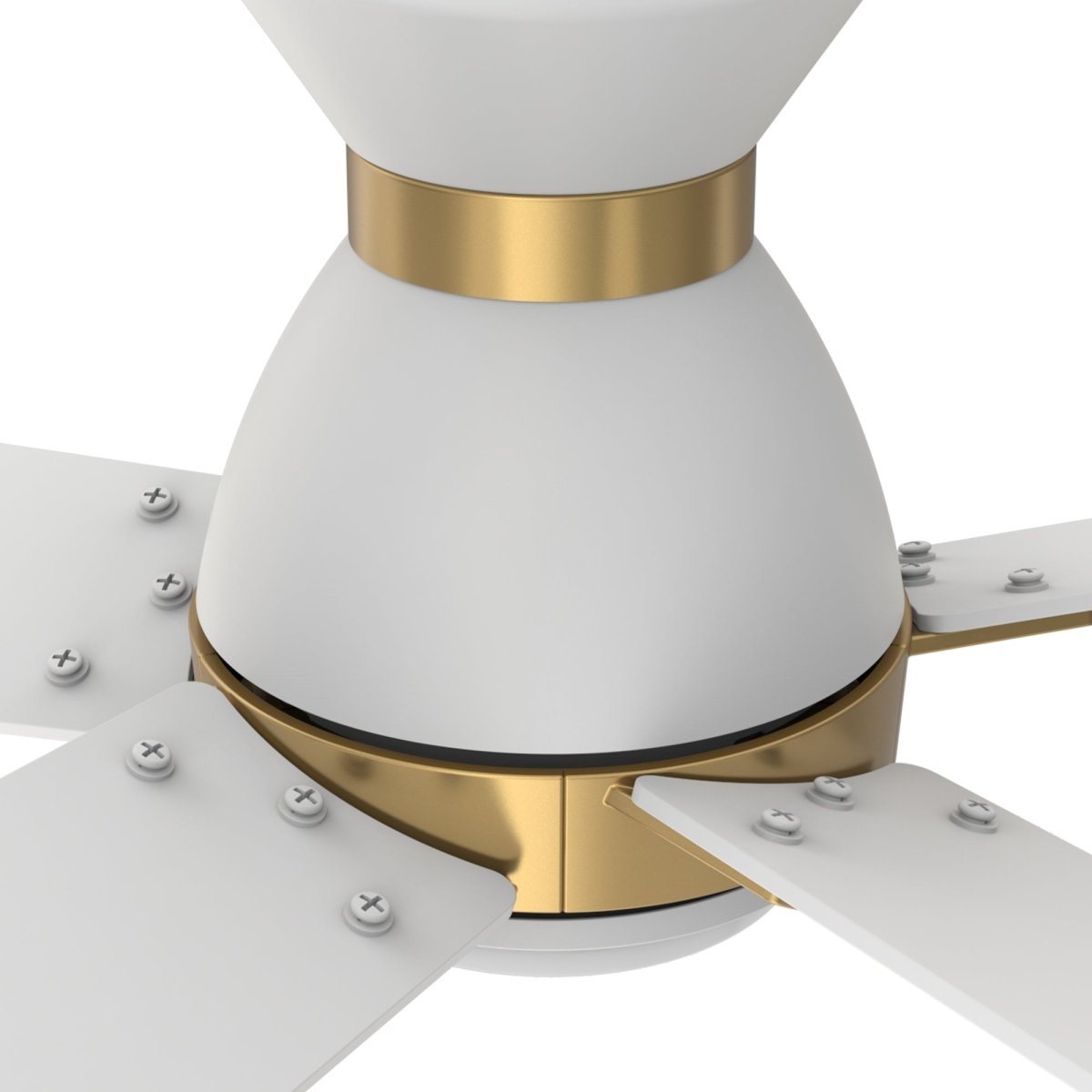 ASCENDER 48 inch 5 - Blade Flush Mount Smart Ceiling Fan with LED Light & Remote - LEDMyPlace