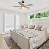 ASCENDER 48 inch 5 - Blade Smart Ceiling Fan with LED Light & Remote - LEDMyPlace