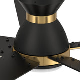 ASCENDER 52 inch 5 - Blade Flush Mount Smart Ceiling Fan with Remote & LED Light - LEDMyPlace