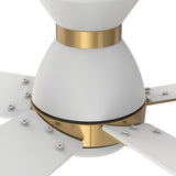 ASCENDER 52 inch 5 - Blade Flush Mount Smart Ceiling Fan with Remote & LED Light - LEDMyPlace