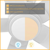ASCENDER 52 inch 5 - Blade Smart Ceiling Fan with LED Light & Remote - LEDMyPlace