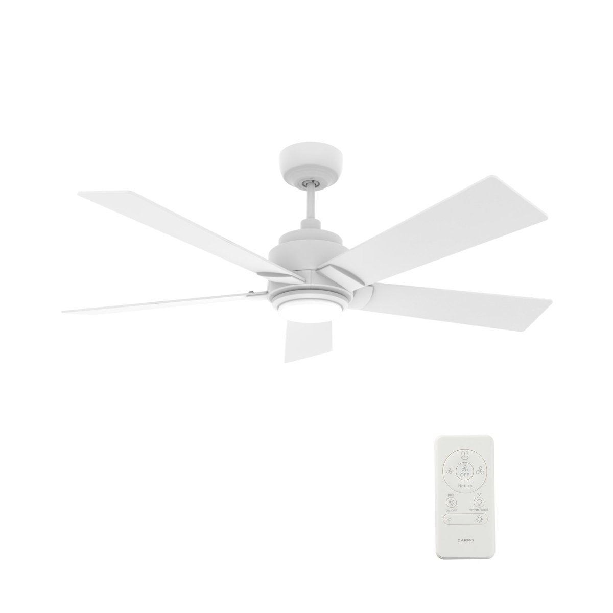 ASCENDER 60 inch 5 - Blade Smart Ceiling Fan with LED Light & Remote - LEDMyPlace