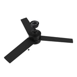 ASCOTT 52 inch 3 - Blade No Light Ceiling Fan with Pull Chain - LEDMyPlace