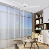 ASCOTT 52 inch 3 - Blade No Light Ceiling Fan with Pull Chain - LEDMyPlace