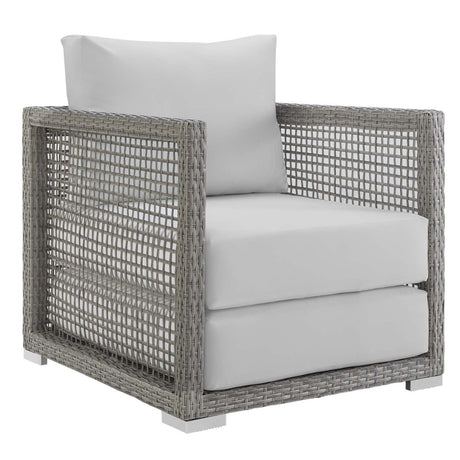 Aura 3 Piece 4 Seat Outdoor Patio Wicker Rattan Set - BUILDMYPLACE
