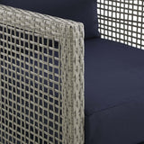 Aura 3 Piece 4 Seat Outdoor Patio Wicker Rattan Set - BUILDMYPLACE