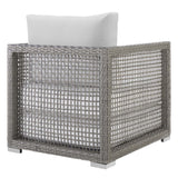 Aura 3 Piece Two Armchair Outdoor Patio Wicker Rattan Set - BUILDMYPLACE