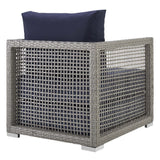 Aura 3 Piece Two Armchair Outdoor Patio Wicker Rattan Set - BUILDMYPLACE