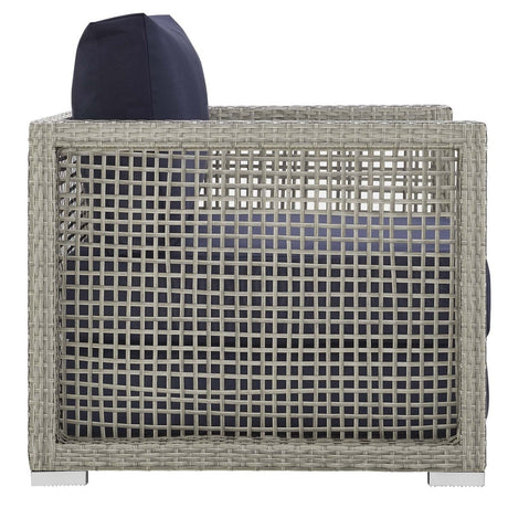 Aura 3 Piece Two Table Outdoor Patio Wicker Rattan Set - BUILDMYPLACE