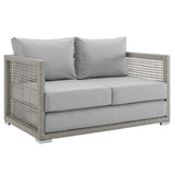 Aura 4 Piece Outdoor Patio Wicker Rattan Set - BUILDMYPLACE