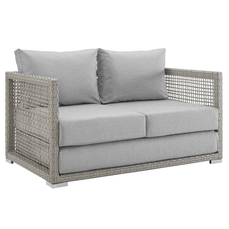 Aura 4 Piece Outdoor Patio Wicker Rattan Set - BUILDMYPLACE