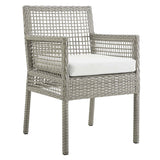 Aura Dining Armchair Outdoor Patio Wicker Rattan Set Of 4 - BUILDMYPLACE