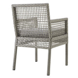 Aura Dining Armchair Outdoor Patio Wicker Rattan Set Of 4 - BUILDMYPLACE