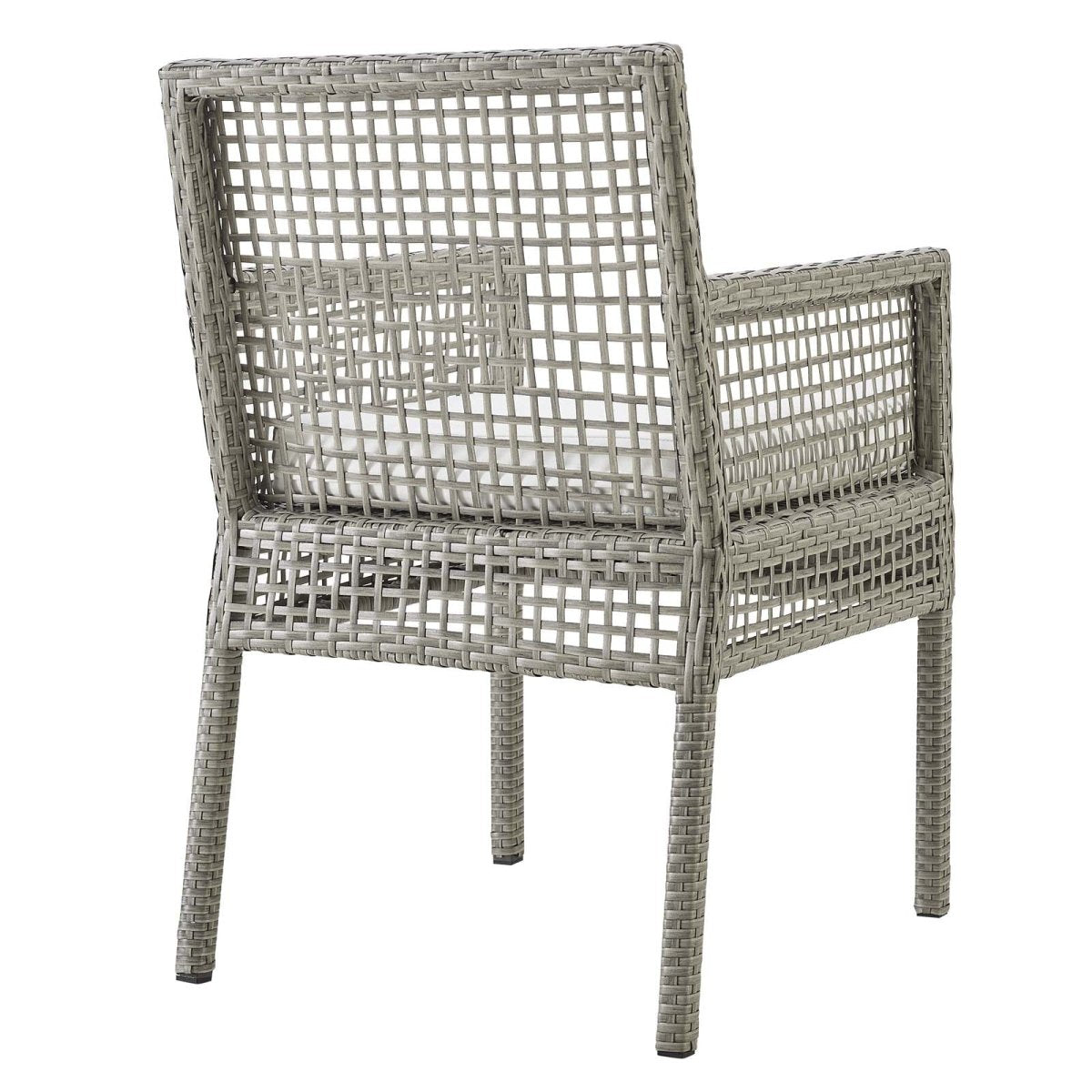 Aura Dining Armchair Outdoor Patio Wicker Rattan Set Of 4 - BUILDMYPLACE