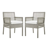 Aura Outdoor Patio Wicker Rattan Dining Armchair - BUILDMYPLACE