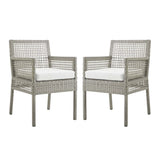 Aura Outdoor Patio Wicker Rattan Dining Armchair - BUILDMYPLACE
