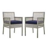 Aura Outdoor Patio Wicker Rattan Dining Armchair - BUILDMYPLACE