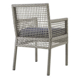 Aura Outdoor Patio Wicker Rattan Dining Armchair - BUILDMYPLACE
