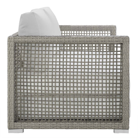 Aura Outdoor Patio Wicker Rattan Loveseat - BUILDMYPLACE