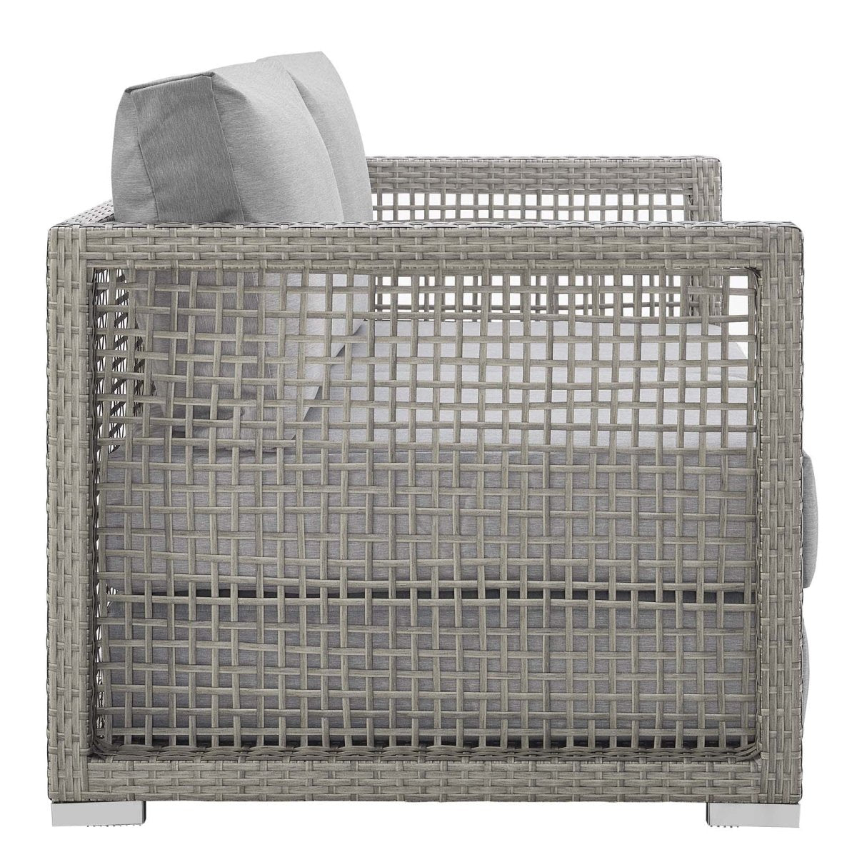 Aura Outdoor Patio Wicker Rattan Loveseat - BUILDMYPLACE