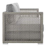 Aura Outdoor Patio Wicker Rattan Loveseat - BUILDMYPLACE