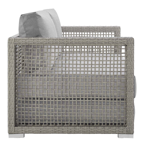 Aura Outdoor Patio Wicker Rattan Loveseat - BUILDMYPLACE