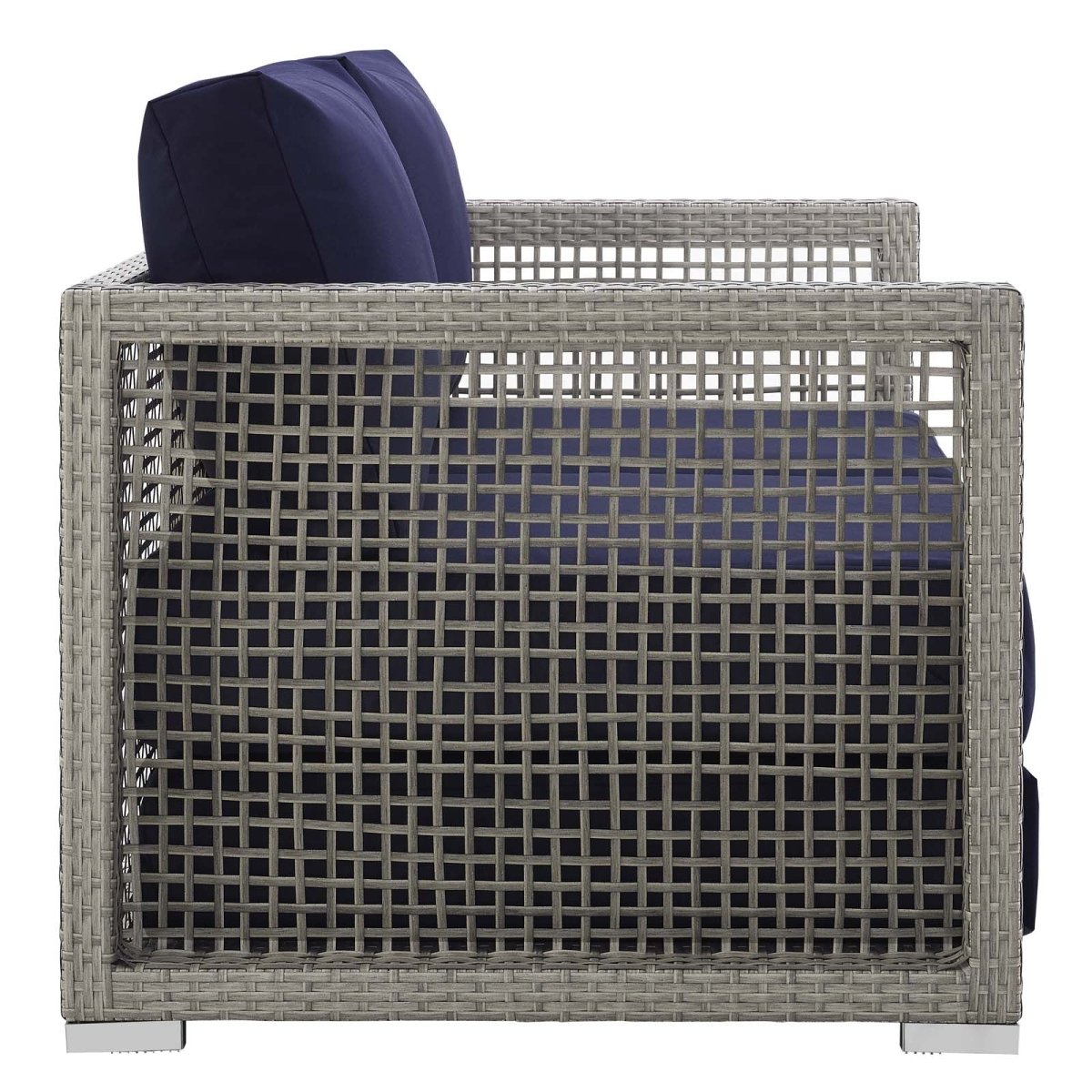 Aura Outdoor Patio Wicker Rattan Loveseat - BUILDMYPLACE