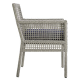 Aura Outdoor Patio Wicker Rattan Set In 7 Piece - BUILDMYPLACE