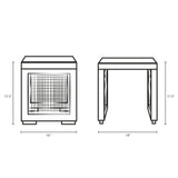 Aura Outdoor Patio Wicker Rattan Side Table - BUILDMYPLACE