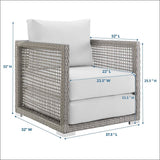 Aura Rattan Outdoor Patio Armchair - BUILDMYPLACE