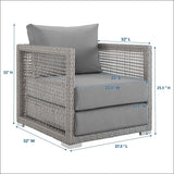 Aura Rattan Outdoor Patio Armchair - BUILDMYPLACE
