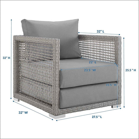 Aura Rattan Outdoor Patio Armchair - BUILDMYPLACE