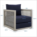 Aura Rattan Outdoor Patio Armchair - BUILDMYPLACE