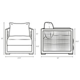 Aura Rattan Outdoor Patio Armchair - BUILDMYPLACE
