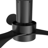 AURORA 52 inch 3 - Blade Flush Mount Smart Ceiling Fan with LED Light & Remote - LEDMyPlace