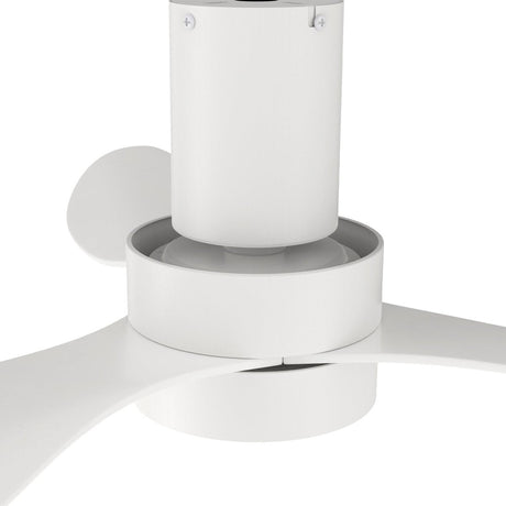 AURORA 52 inch 3 - Blade Flush Mount Smart Ceiling Fan with Remote & LED Light - LEDMyPlace