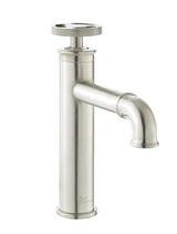 Avallon Single Hole, Single - Handle Sleek, Bathroom Faucet in Brushed Nickel - BUILDMYPLACE