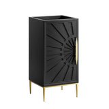 Awaken Black Freestanding Single Sink Bathroom Vanity (Sink not Included) - BUILDMYPLACE